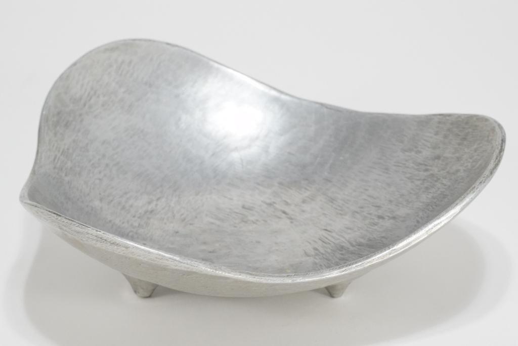 Bruce Fox Aluminum Biomorphic  Footed Bowl (1 of 4)