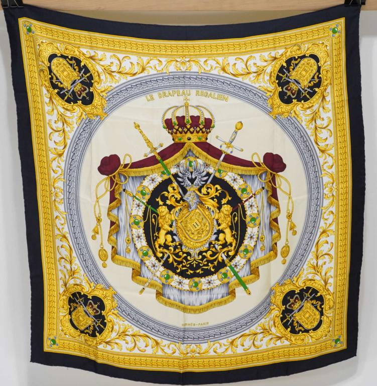 Hermes Le Drapeau Regalien Silk Scarf (1 of 6)