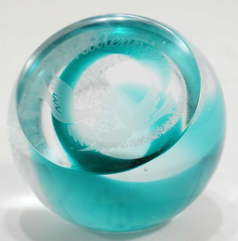 Caithness Scotland Millennium Glass Paperweight (1 of 4)