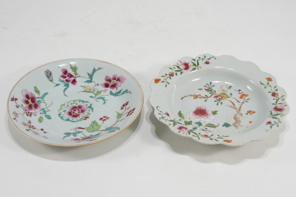 Antique Chinese Famille Rose Plate and Bowl (1 of 4)