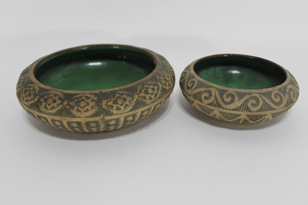 Peters and Reed Moss Aztec Low Planter Bowls (1 of 5)