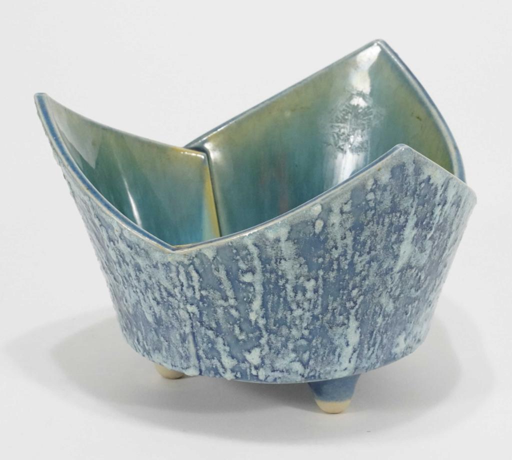 Mid Century Yamasan Japan Ikebana Bowl Vase (1 of 5)