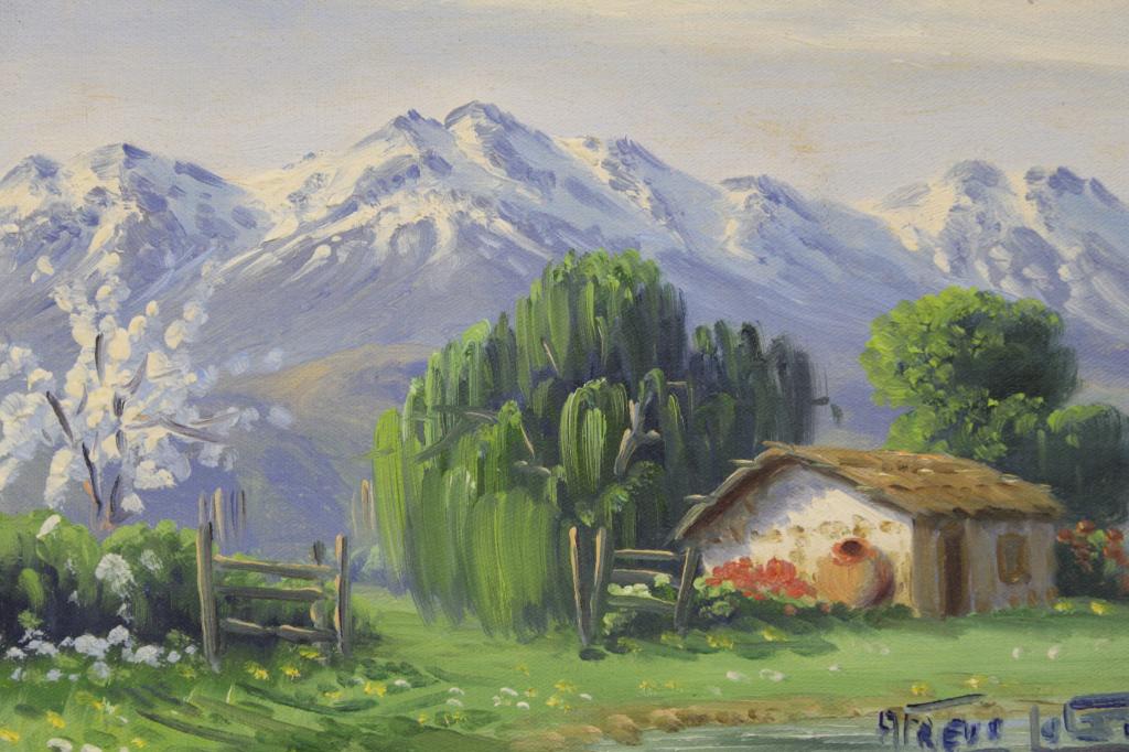 Alfredo Lobos (1890-1971) Landscape Painting (1 of 4)