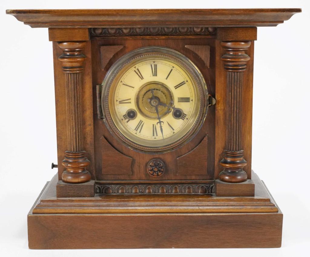 Column-front Walnut Case Mantle Clock (1 of 5)