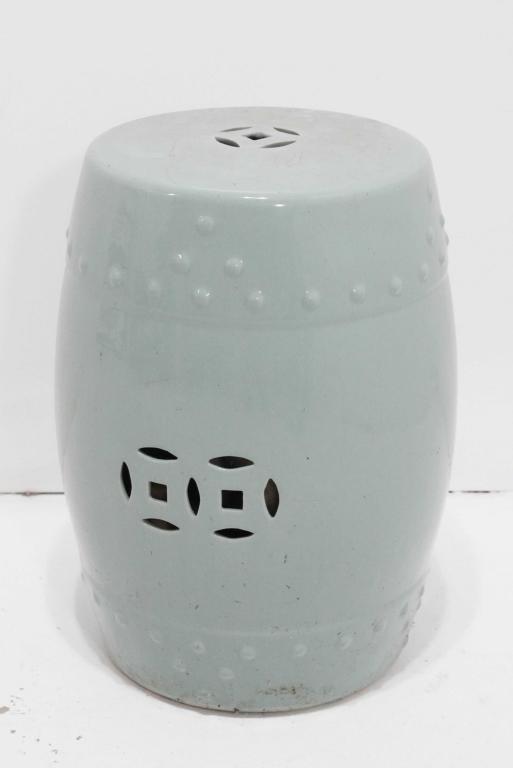 Chinese Celdon Glaze Garden Stool (1 of 5)