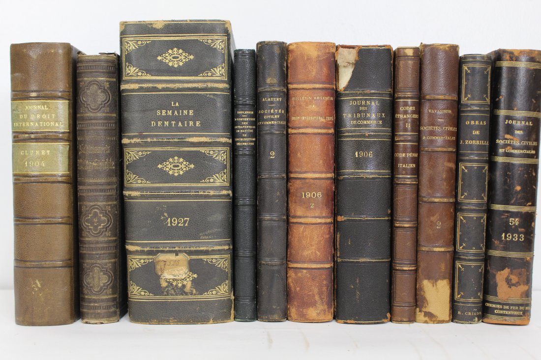 Antique Leather French Books (1 of 5)