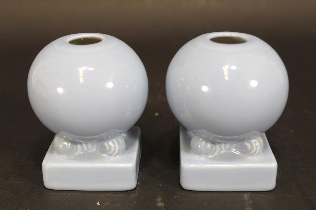 Fiestaware Periwinkle Blue Bulb Candle Holders (1 of 5)