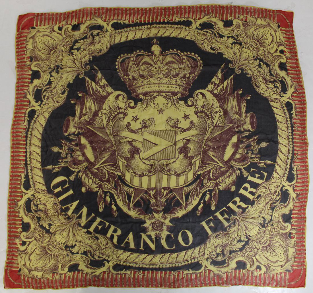 Gianfranco Ferre Silk Chiffon Scarf (1 of 4)