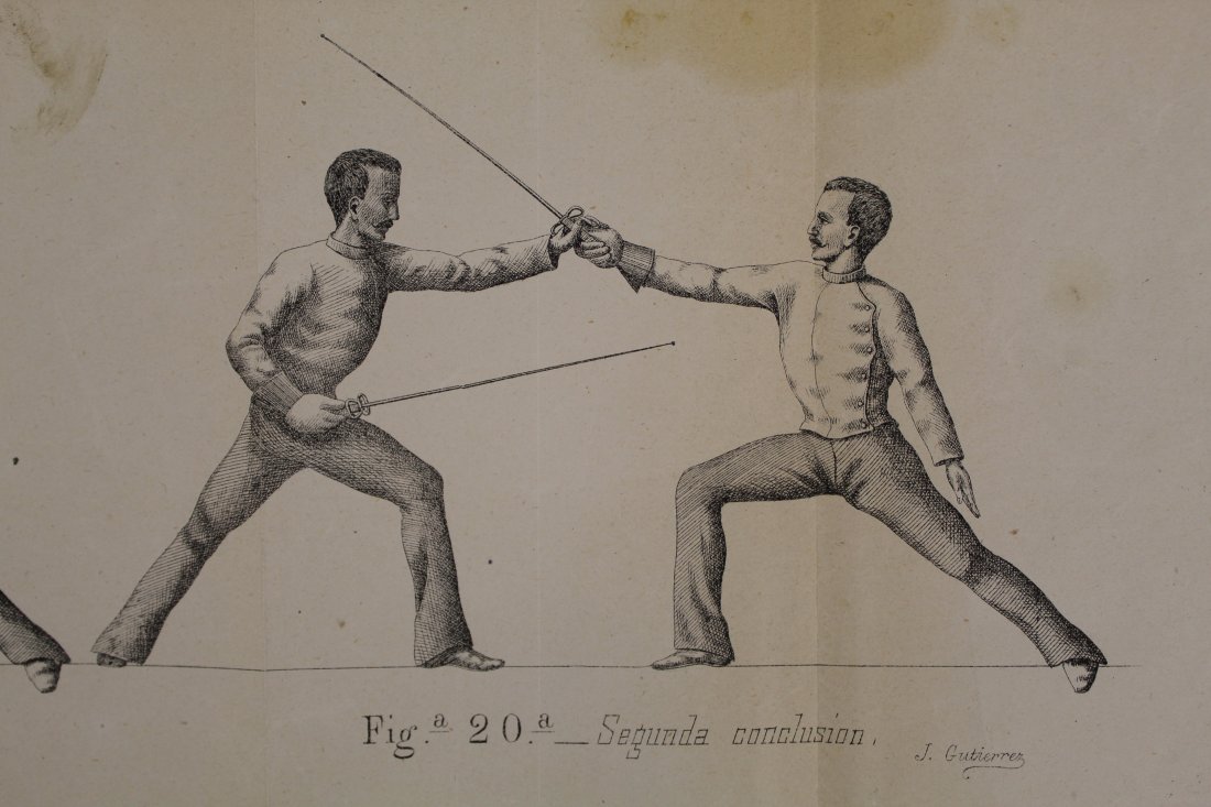 Antique Fencing Lithographs (1 of 7)