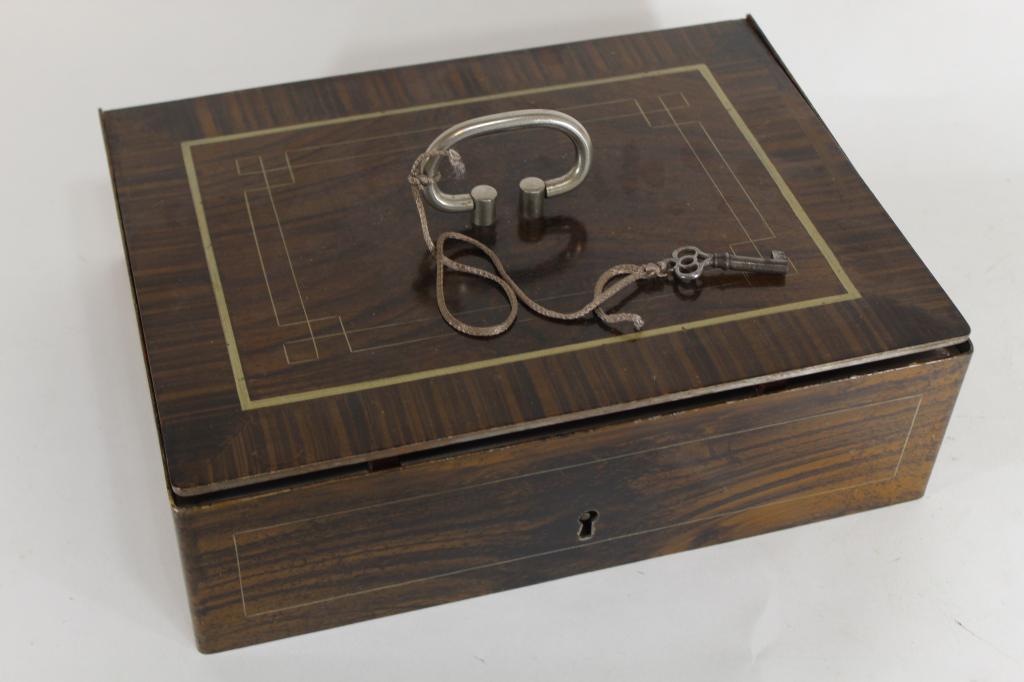 Antique Metal Document Strong Box (1 of 5)