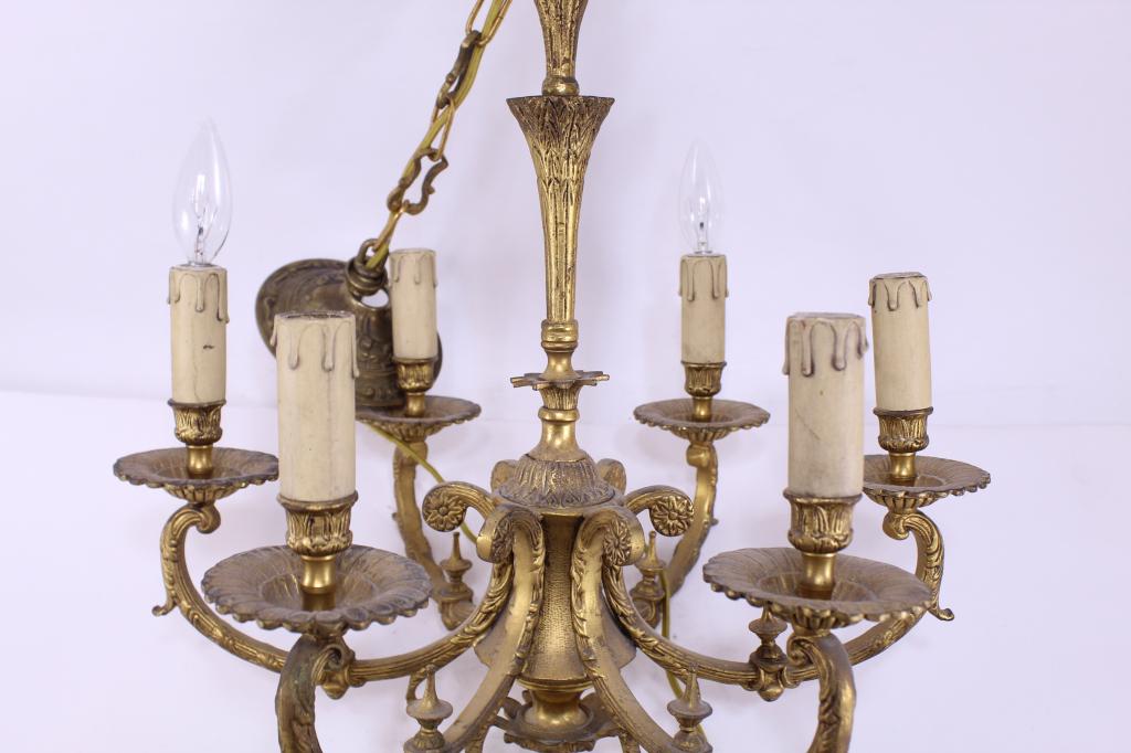 Antique Gilt Bronze Chandelier (1 of 5)