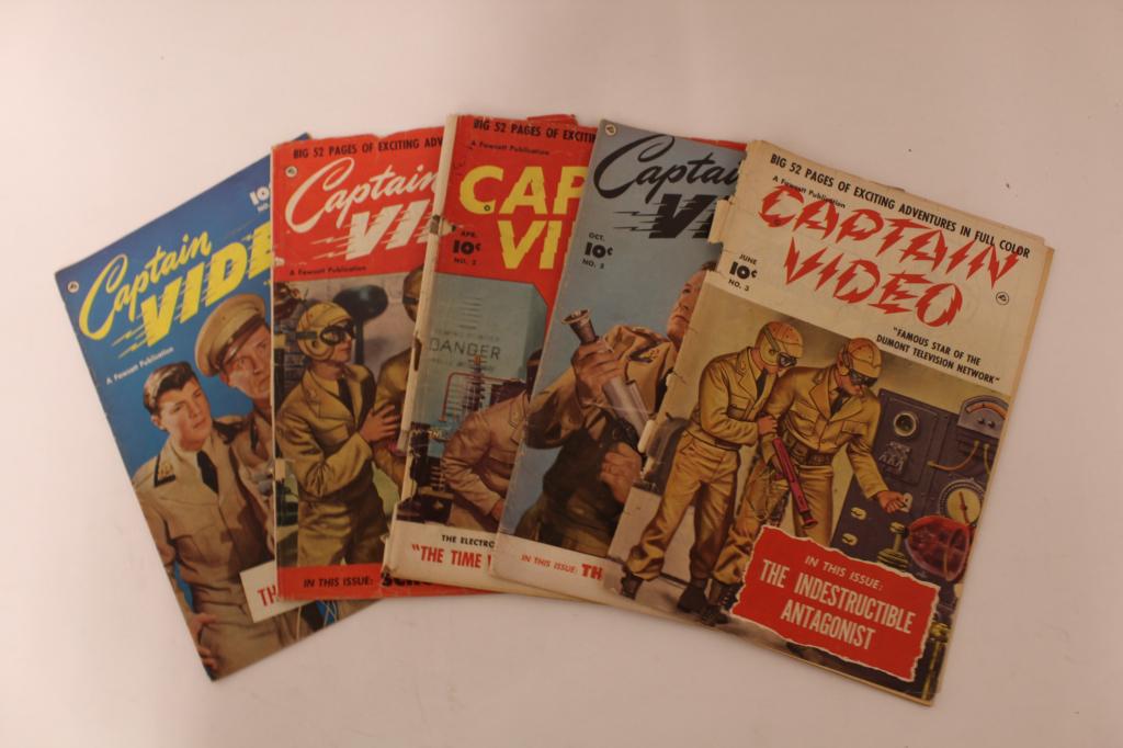 Fawcett Captain Video Comic Books 5 Issues (1 of 4)