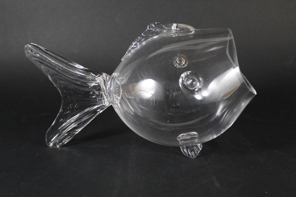 Blenko Style Fish Vase (1 of 5)