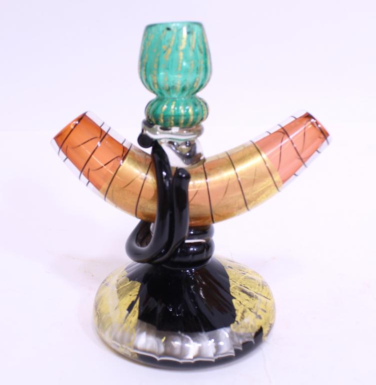 David Garcia Glass Candlestick Pilchuck Artist (1 of 6)