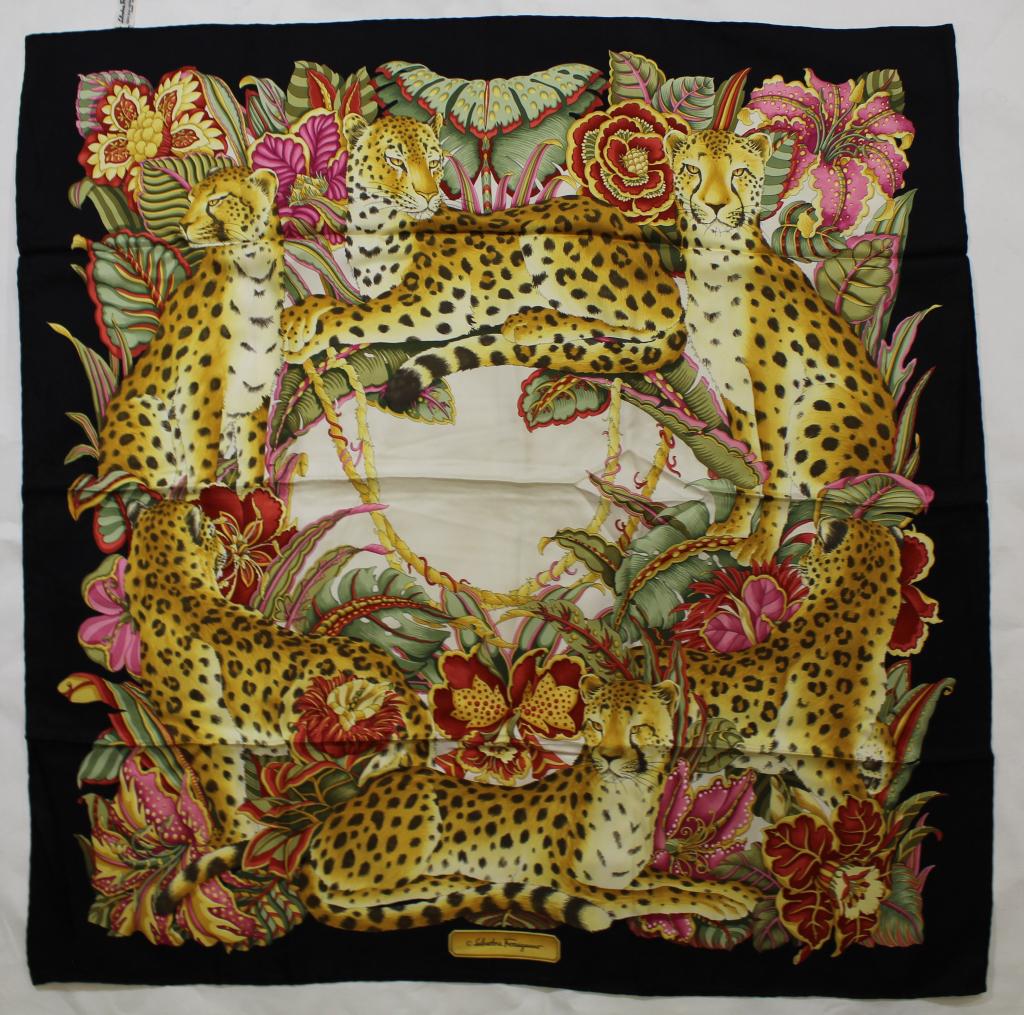 Salvatore Ferragamo Silk Scarf (1 of 6)