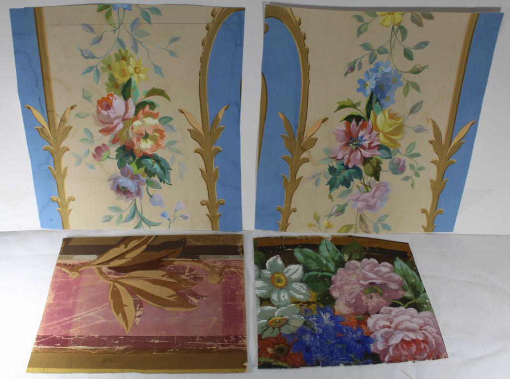18th Century French Wallpaper Fragments (1 of 6)