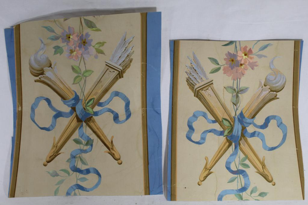 18th Century French Wallpaper Fragments (1 of 5)
