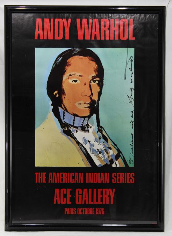 Andy Warhol Signed Ace Gallery Paris 1976 Poster (1 of 6)
