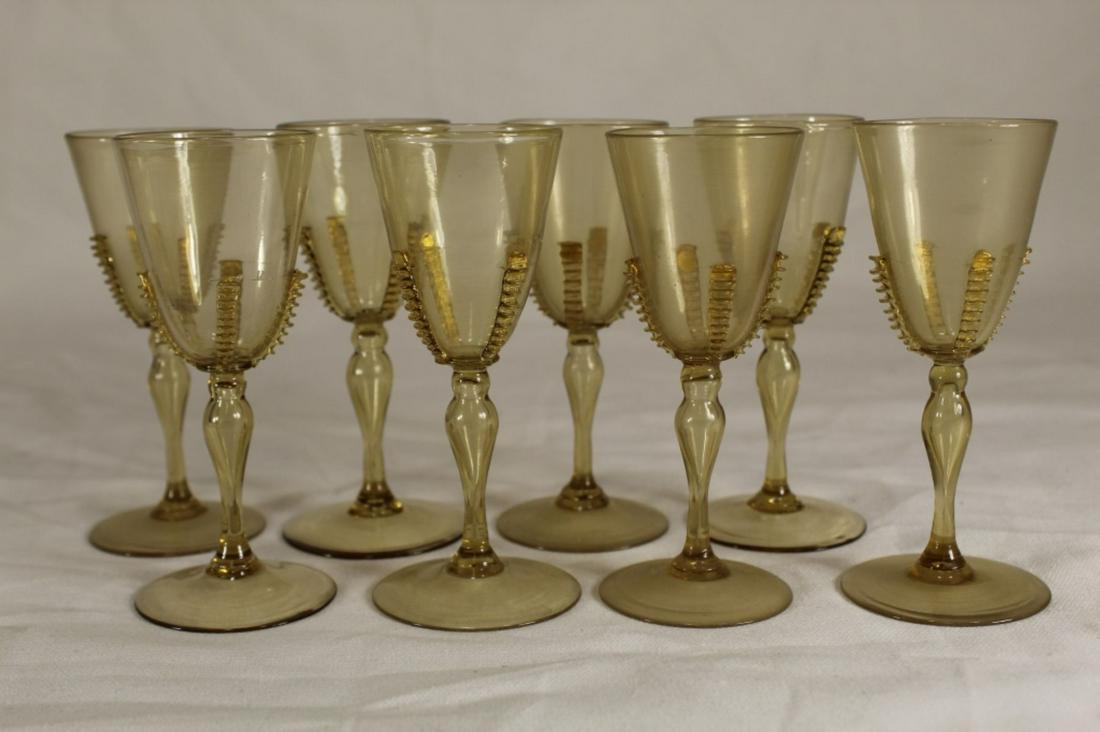 Vintage Salviati Style Venetian Glass Stemware (1 of 4)