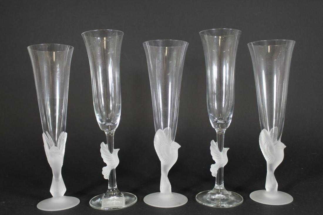 Sasaki & Gorham Dove Champagne Flutes (1 of 6)