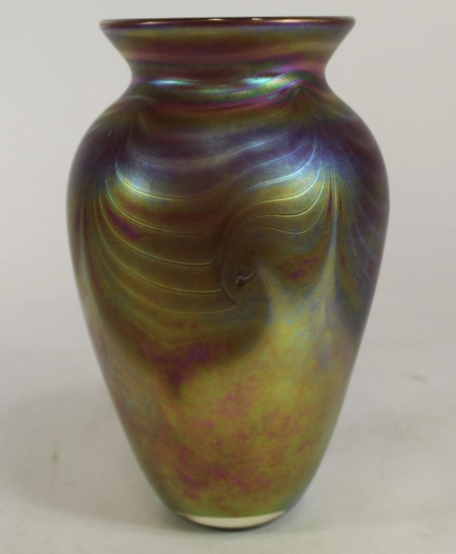Roger Vines Studio Art Glass Vase 1984 (1 of 4)