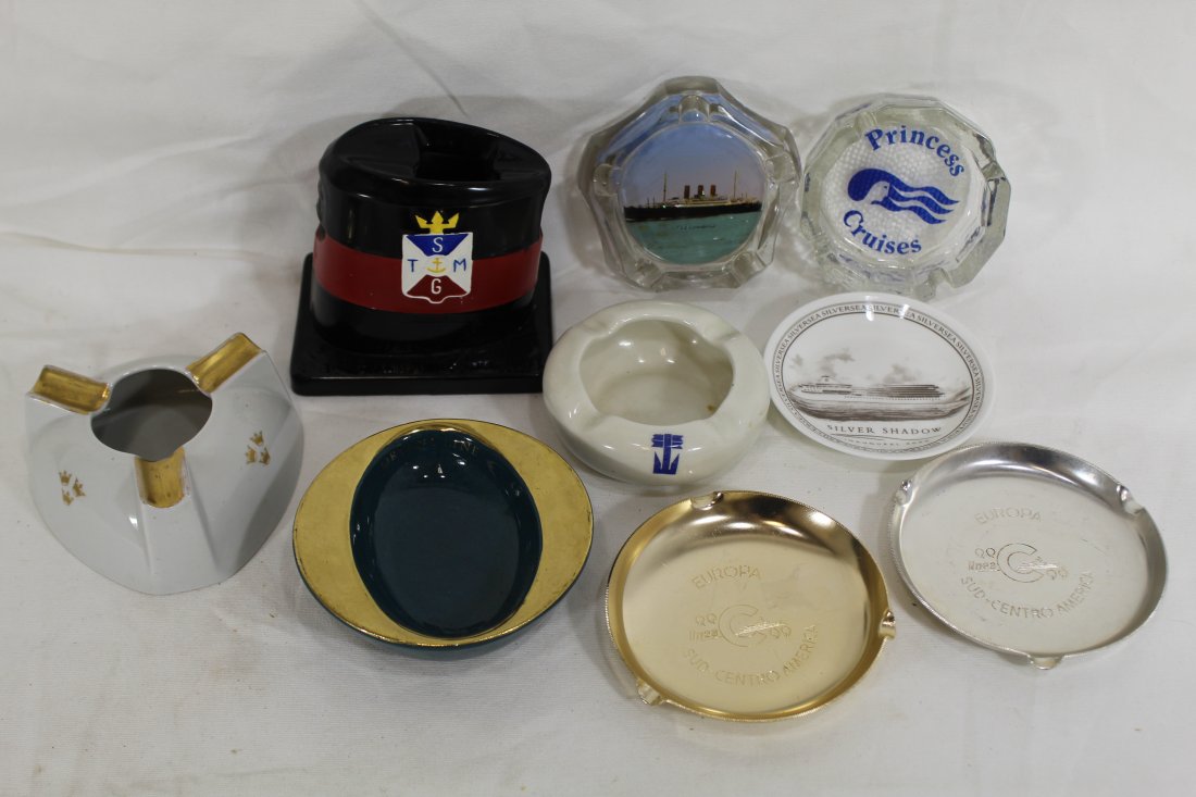 Vintage Cruise Ship Travel Ashtrays (1 of 7)