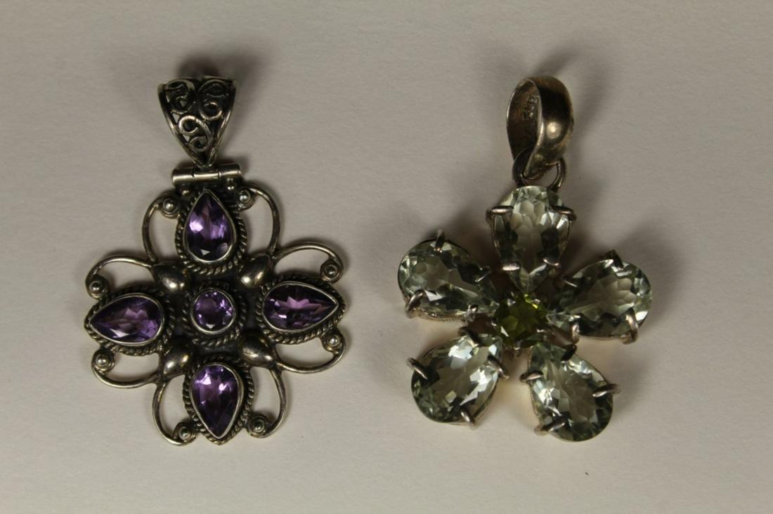 Sterling & Gemstone Pendants (1 of 5)