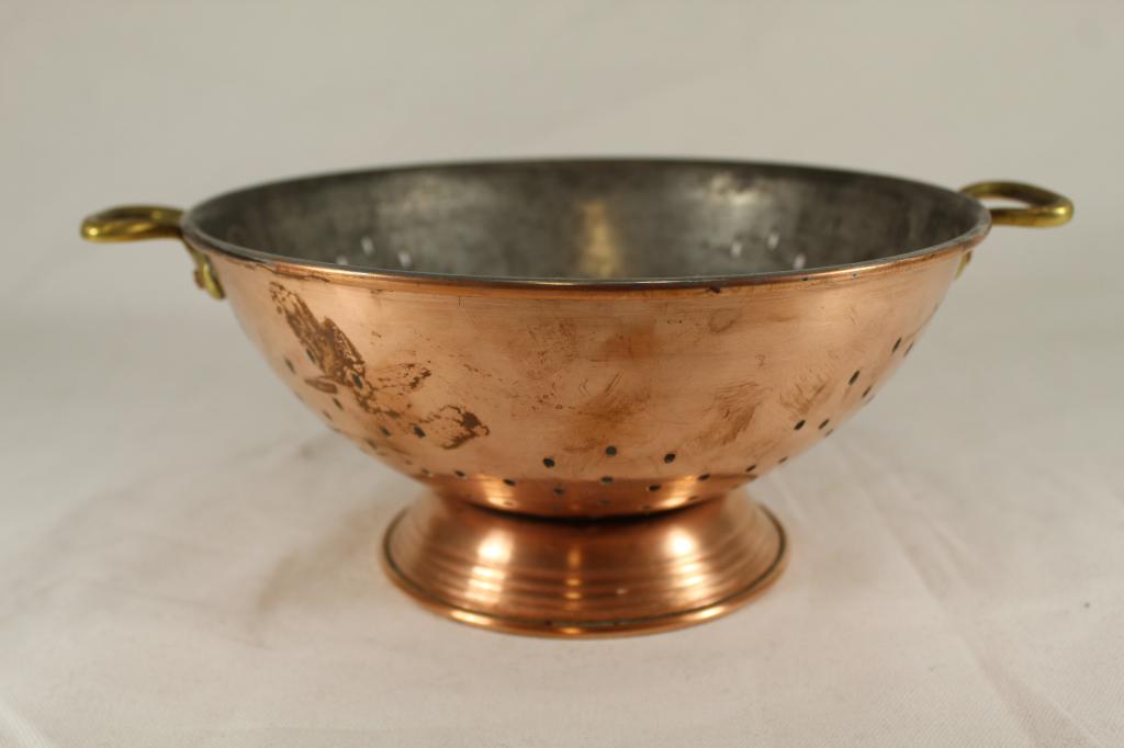 Vintage Waldow Brooklyn Copper Colander Strainer (1 of 5)