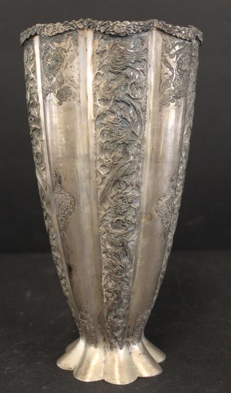 Antique Persian Isafahan 840 Silver Vase (1 of 6)
