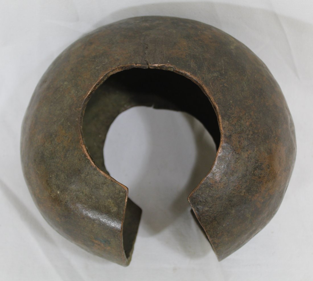 Vintage African Mbole Copper Currency Anklet (1 of 7)