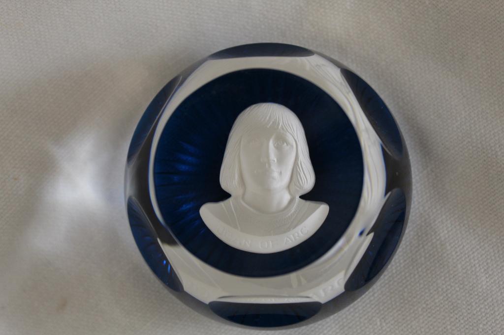 Baccarat France Joan of Arc Glass Paperweight (1 of 5)