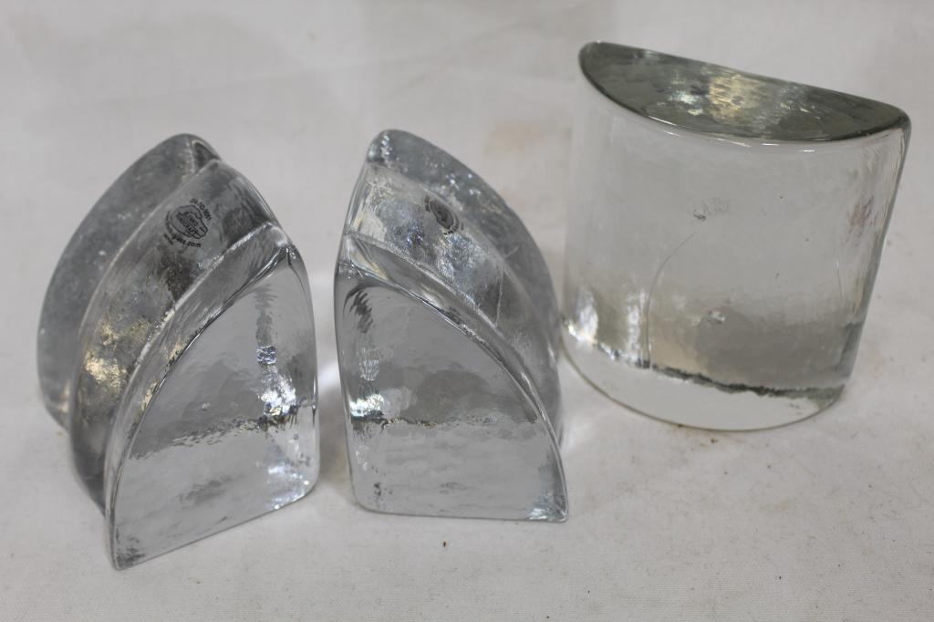 Blenko Glass Bookends (1 of 4)