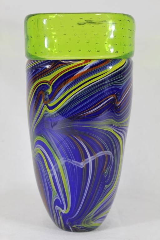 Murano Style Art Glass Vase (1 of 4)