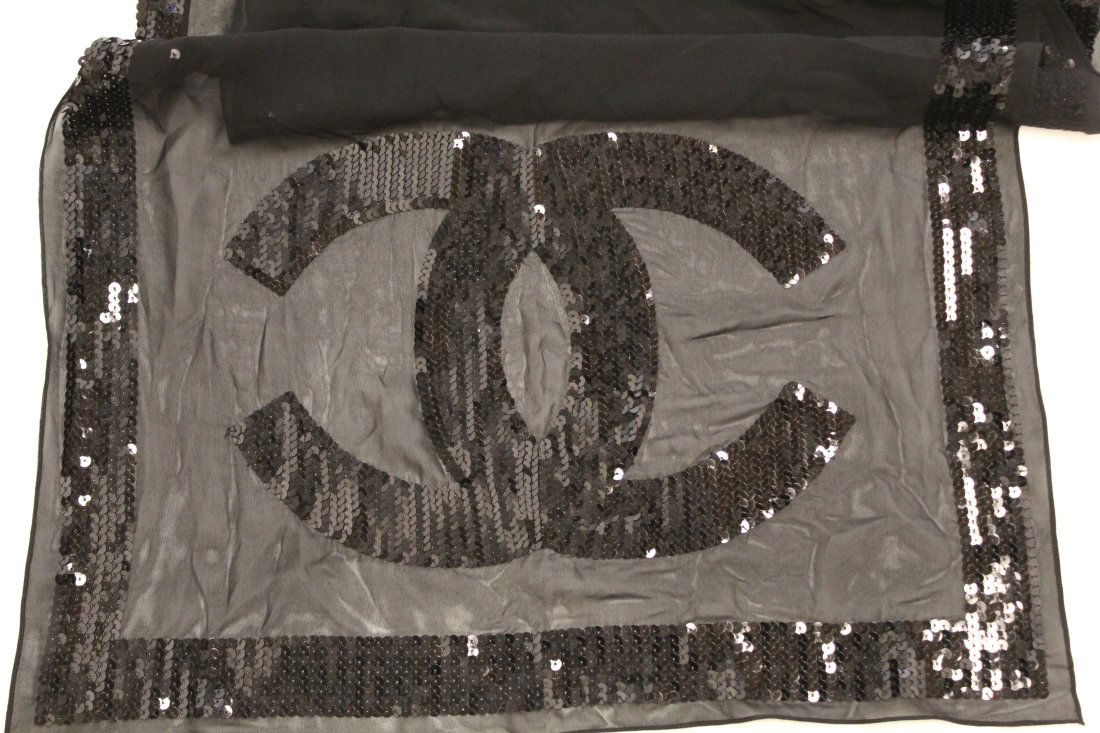 Chanel Silk and Sequin Scarf (1 of 7)