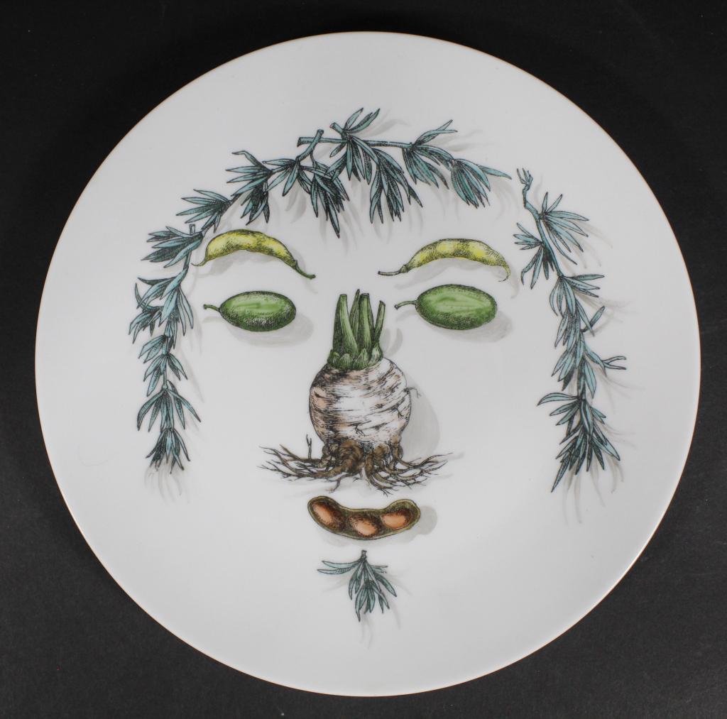 Fornasetti Arcimboldesca Vegetable Face Plate (1 of 4)
