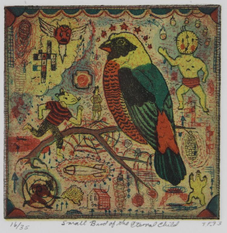 Tony Fitzpatrick (b. 1958) Etching with Aquatint (1 of 5)