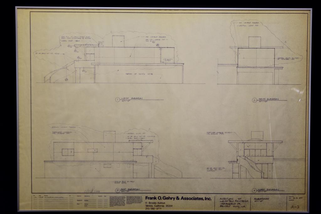 Original Frank Gehry Working Blueprint (1 of 5)