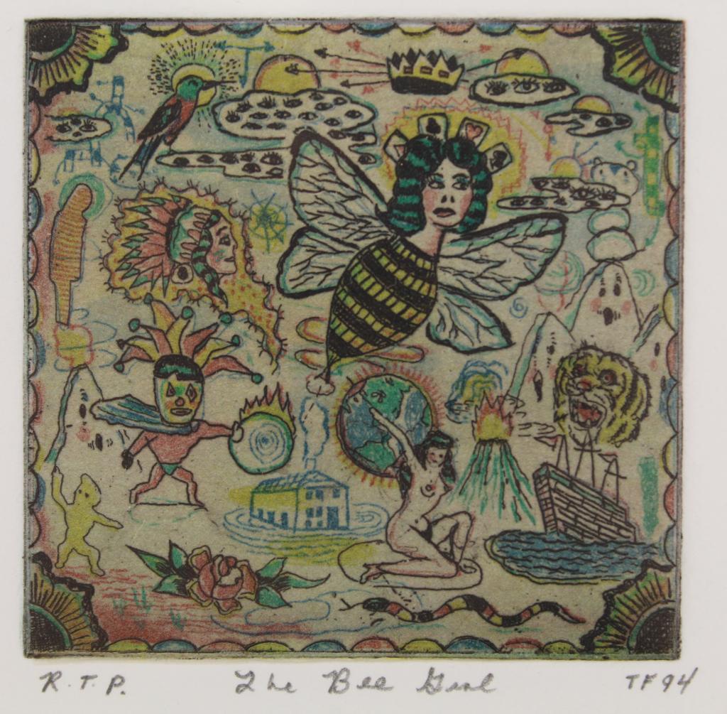 Tony Fitzpatrick (b.1958) RTP Proof Color Etching (1 of 5)