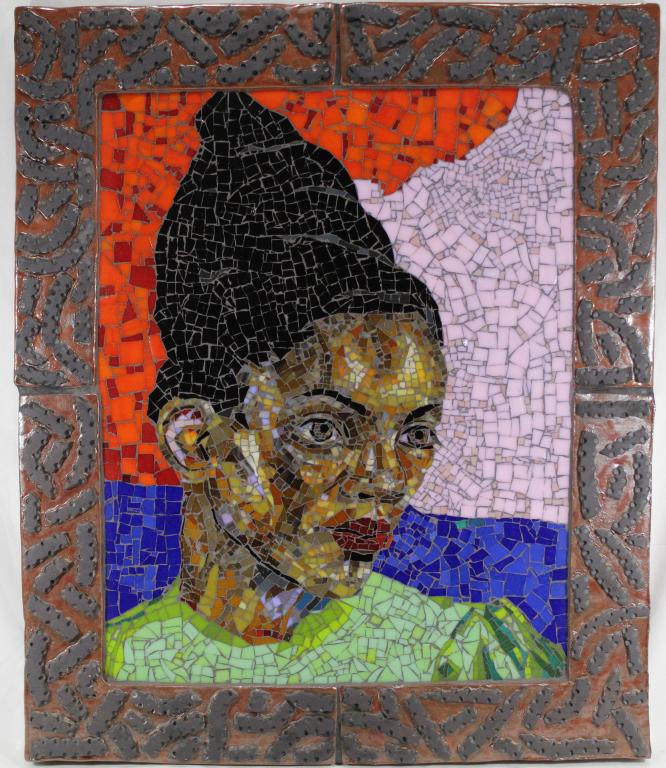 Mary Josephson (b. 1953) Glass Tile Mosaic Portrait (1 of 6)