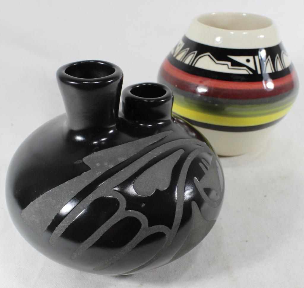 Ute Mountain & Santa Clara Pueblo Style Pottery (1 of 6)