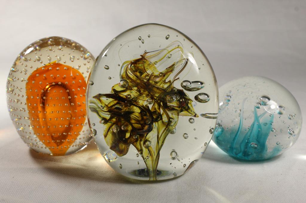 Murano Style Bubble Paperweights (1 of 4)