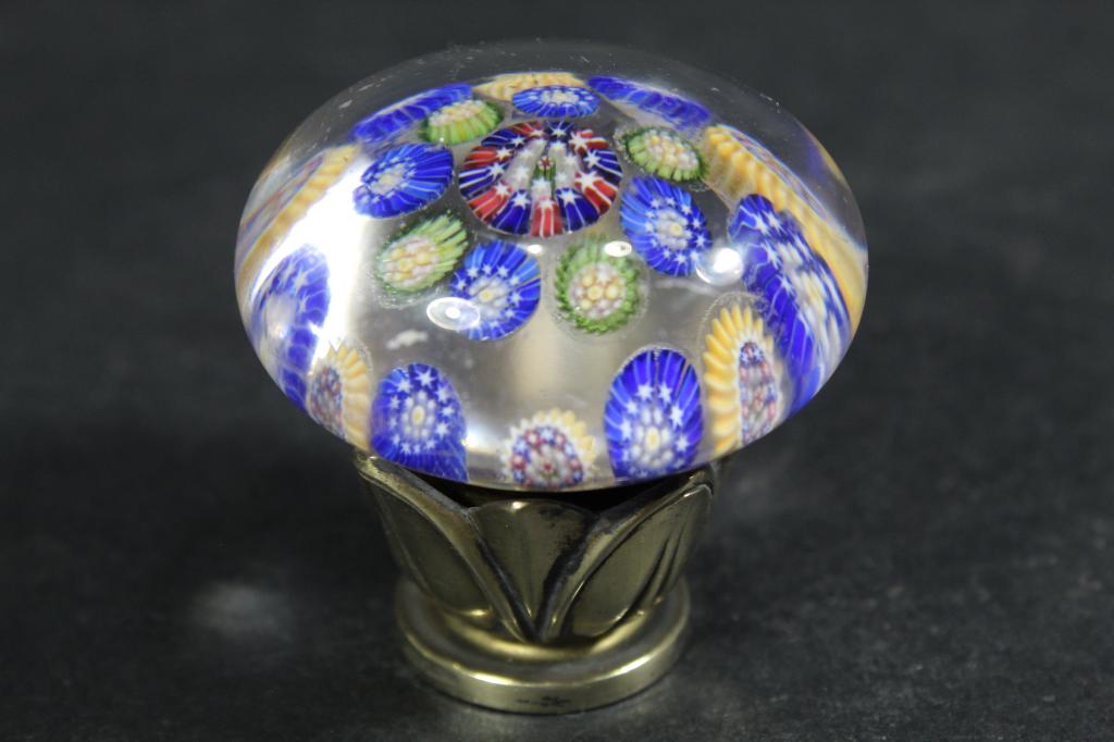 Murano Millefiori & Sterling Wax Seal Stamp (1 of 4)