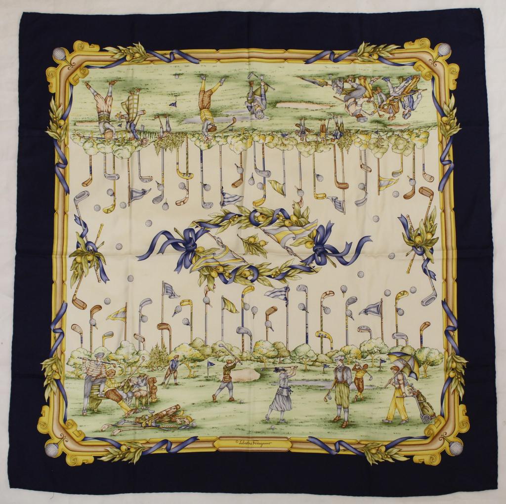 Salvatore Ferragamo Silk Scarf (1 of 6)