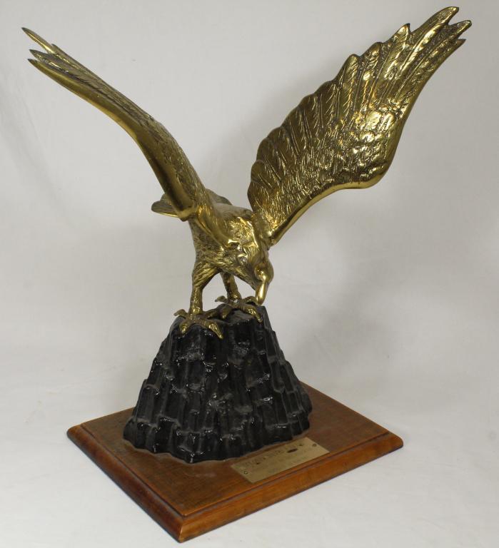 Cast Brass Eagle Sculpture (1 of 5)