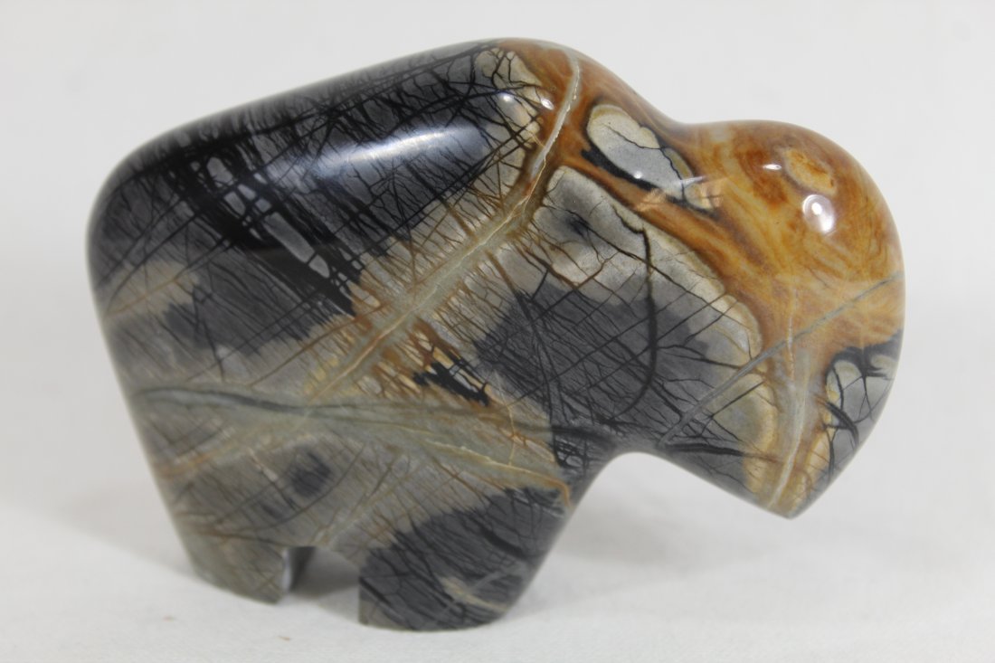 Zuni Hand Carved Stone Buffalo Fetish (1 of 5)