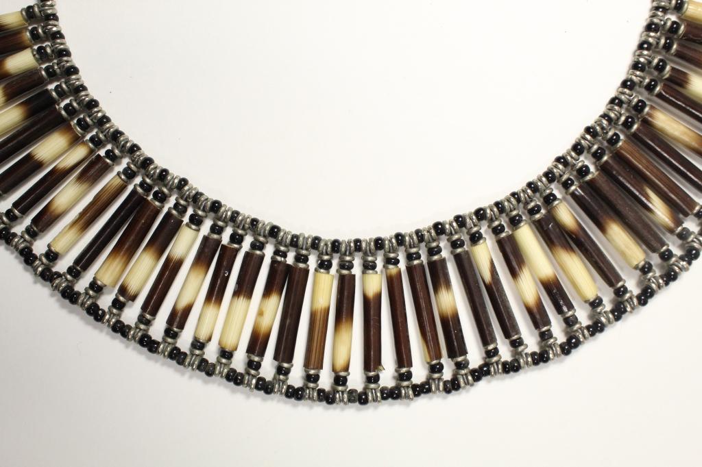 Native American Porcupine Quill Necklace (1 of 4)