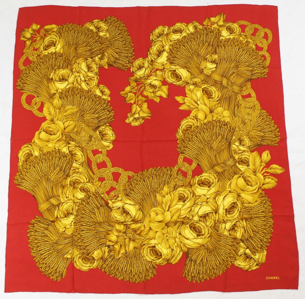 Chanel Silk Scarf (1 of 4)