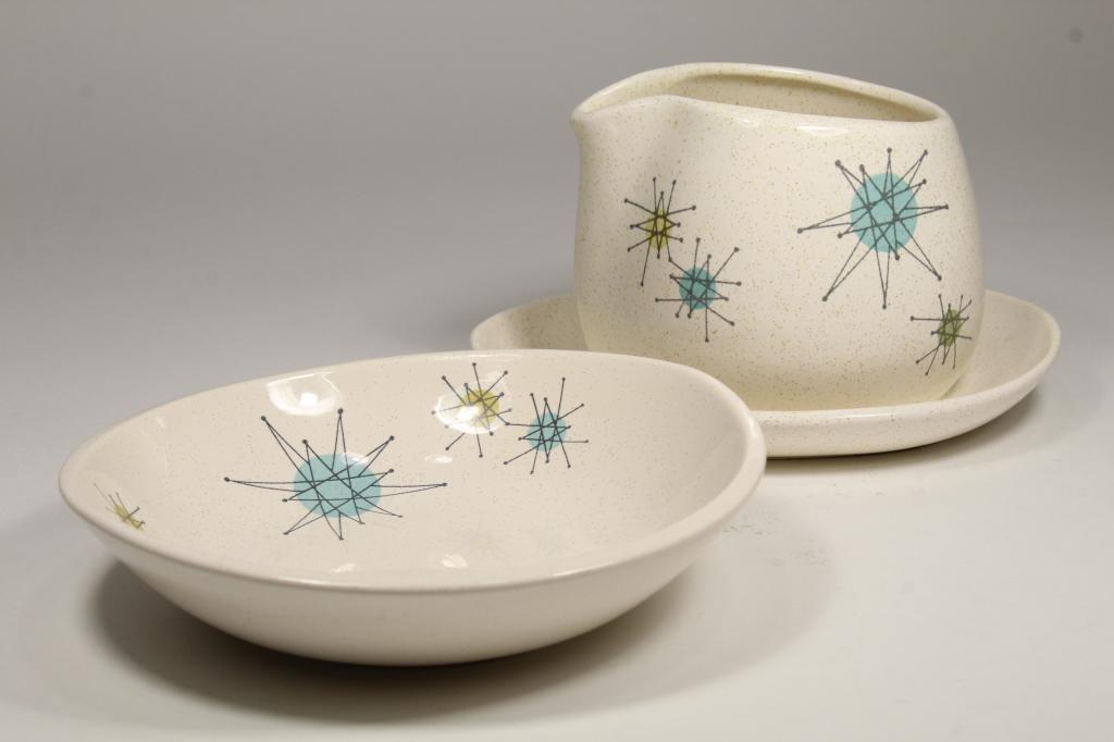 Franciscan STARBURST Gravy Boat & Bowl (1 of 4)