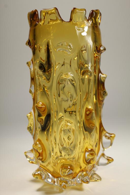 Barovier Mugnoni Style Murano Brutalist Vase (1 of 5)