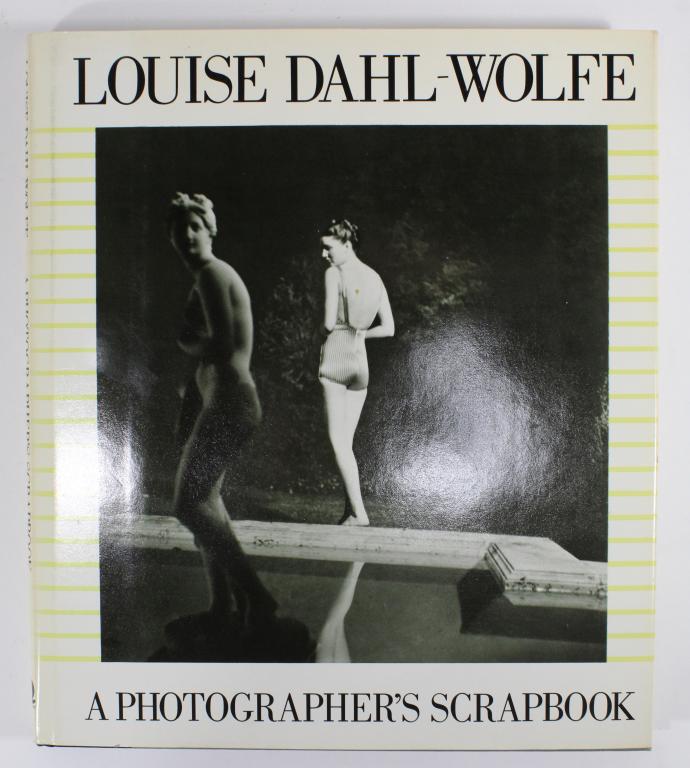 Louise Dahl-Wolfe Art Photography Book: A Photographer's Scrapbook by Louise Dahl-Wolfe. Hardcover published by Quartet Books, 1984. Book and dust jacket in good condition. Printing flaw to pages 91-94; attached. 9.5" x 8.5".